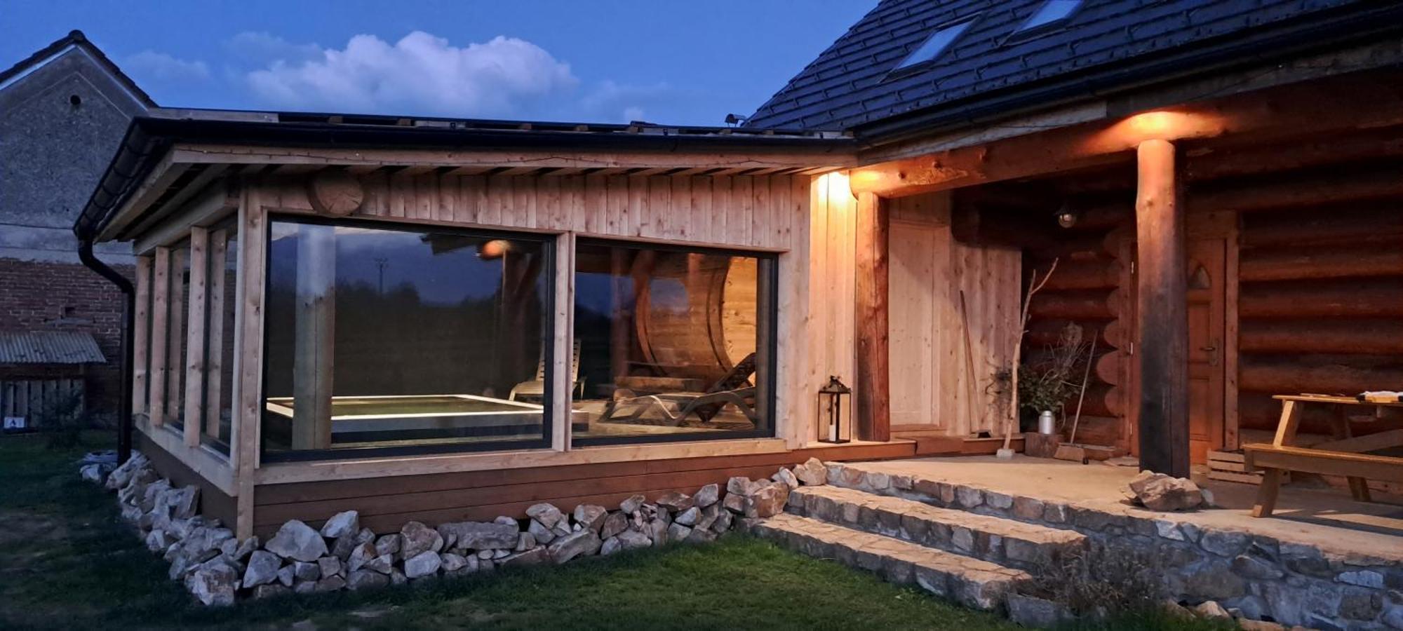 Villa Wellness Srub U Holubu Malsice Exterior foto